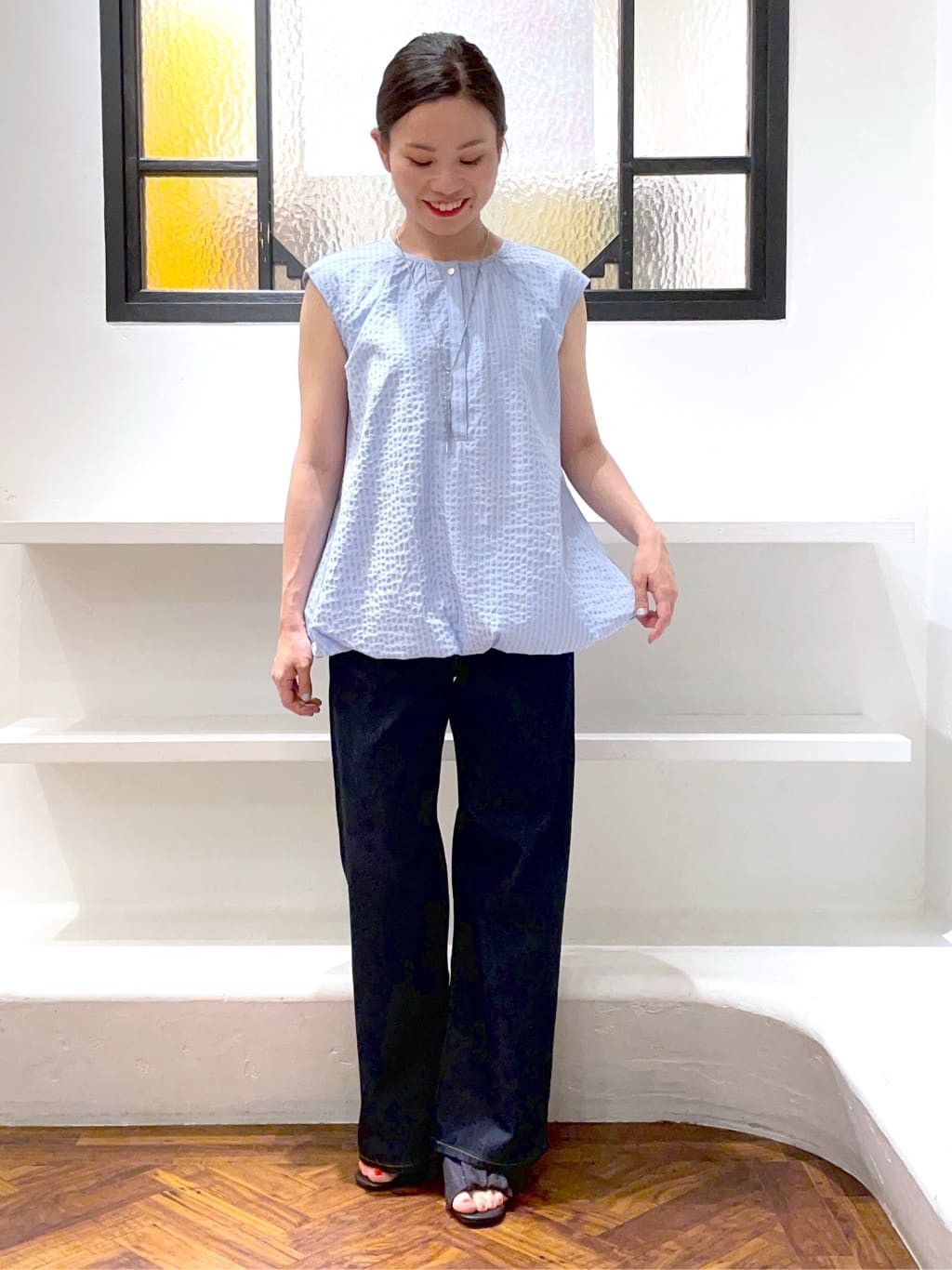 あんりさんの「grove｜【Lee&times;grove別注】WIDE DENIM PANTS」を使ったコーディネート