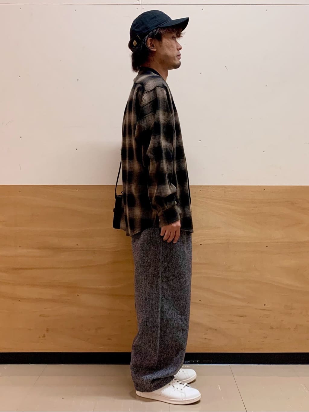MATUさんの「THE SHOP TK｜オンブレーチェックバンドカラーシャツ 【洗濯機OK】」を使ったコーディネート