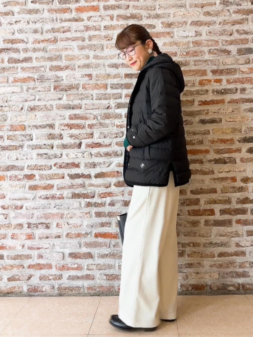 Yasucoさんの「Dessin｜【撥水・2WAY】ミュラーダウンコートミドル丈」を使ったコーディネート
