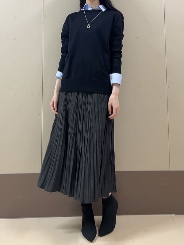 sechiさんの「UNTITLED｜【8色展開/体型カバー】魅せるタイムレスニット」を使ったコーディネート