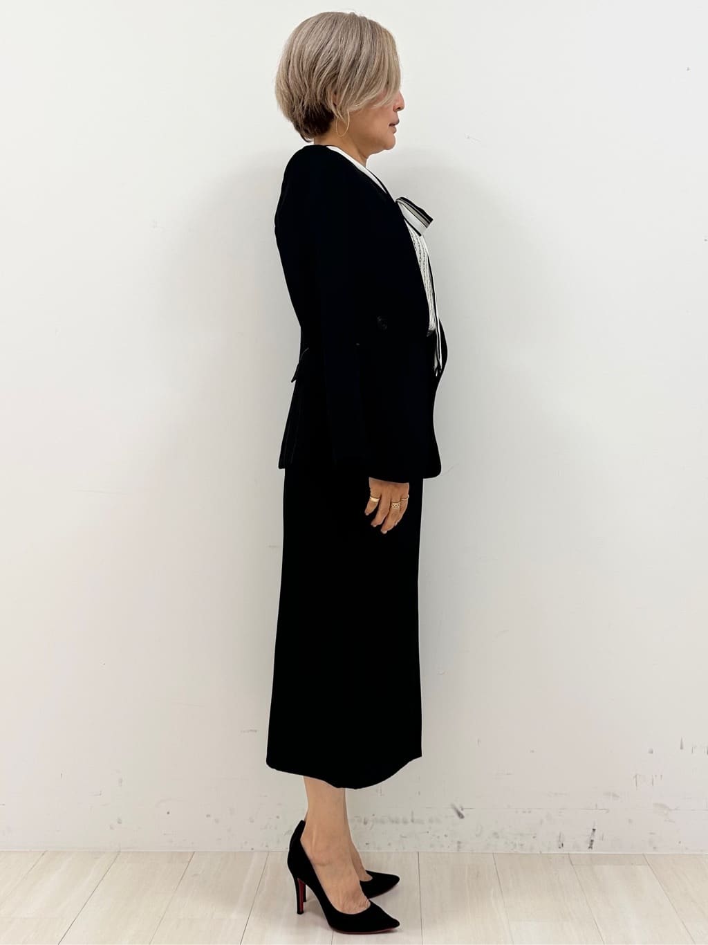 Sunさんの「COUP DE CHANCE｜【手洗い可／日本製】チェーン柄ブラウス」を使ったコーディネート