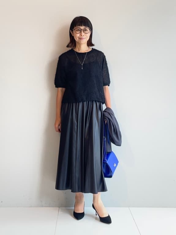 murayamaさんの「INDIVI｜【軽く羽織れる！】ダブルジャケット」を使ったコーディネート