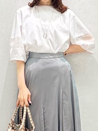 Miwaさんの「UNTITLED｜フープトップネックレス」を使ったコーディネート