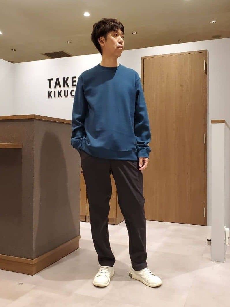 ishidaさんの「TAKEO KIKUCHI｜【尾州織】クルーネック カットソー」を使ったコーディネート