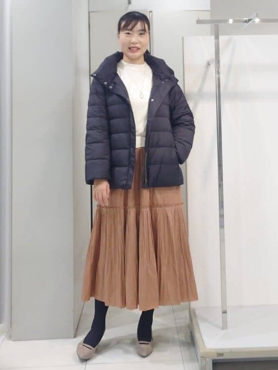 AZUSAさんの「Reflect｜【SS-4Lサイズ】フーデッドミドルダウンコート」を使ったコーディネート