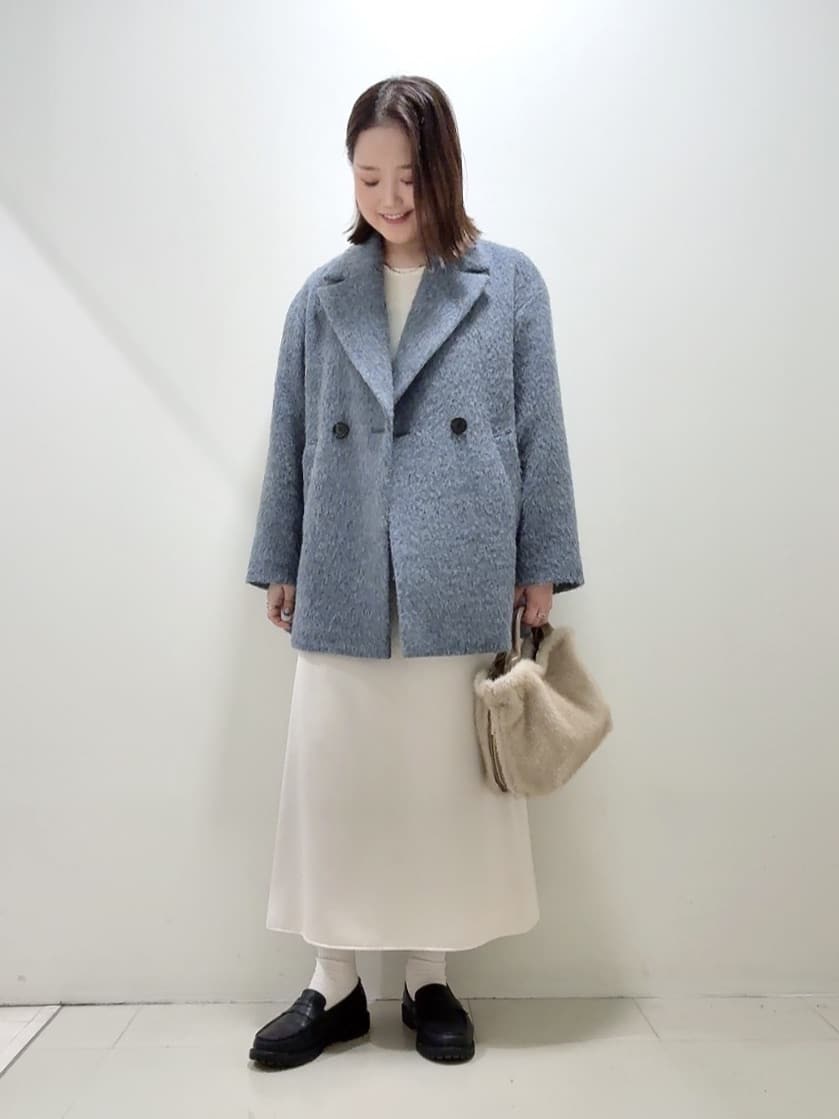 YUIさんの「UNTITLED｜【エレガントジャケット/アウター】イタリアンシャギーPコート」を使ったコーディネート