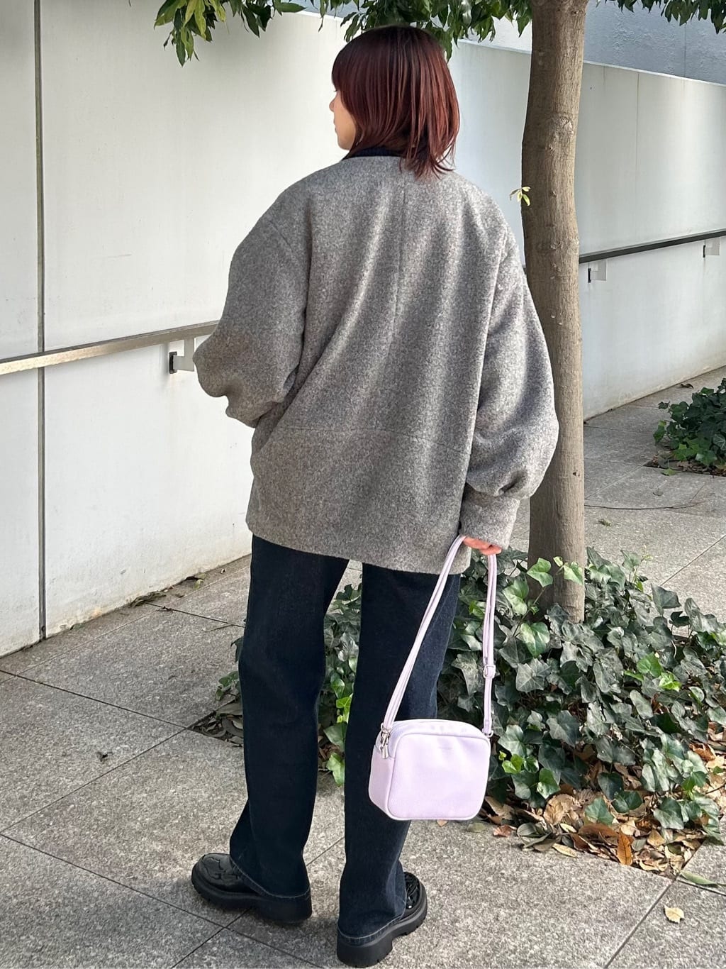 RINAさんの「OPAQUE.CLIP｜ツイードライクZIPニットカーディガン」を使ったコーディネート