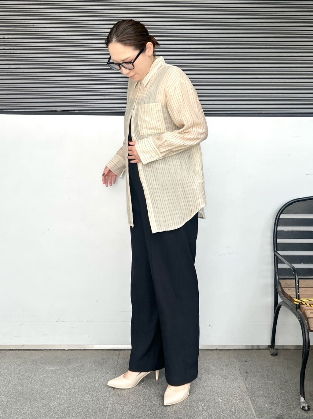 machikoさんの「ESPERANZA｜【12時間パンプス】約7.5㎝　歩きやすくて疲れにくい」を使ったコーディネート