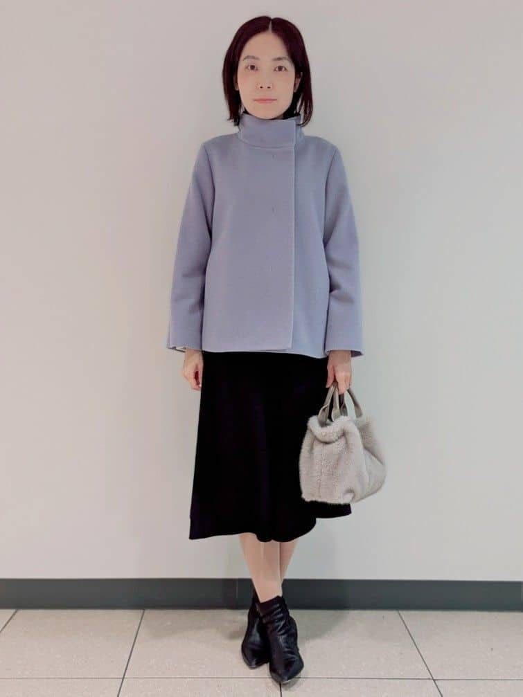 Ayaさんの「UNTITLED｜【着回しが効く／オンオフアウター】ウールショートコート」を使ったコーディネート