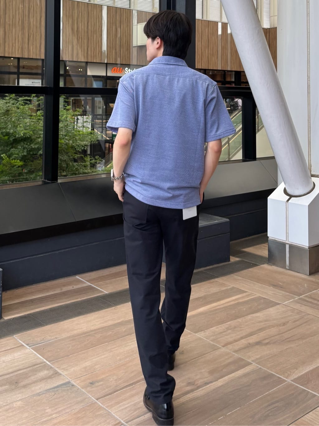 うらしーさんの「THE SHOP TK｜【オールシーズン穿ける！】7DAYSストレッチへリンボンパンツ　ON&hArr;OFF兼用」を使ったコーディネート