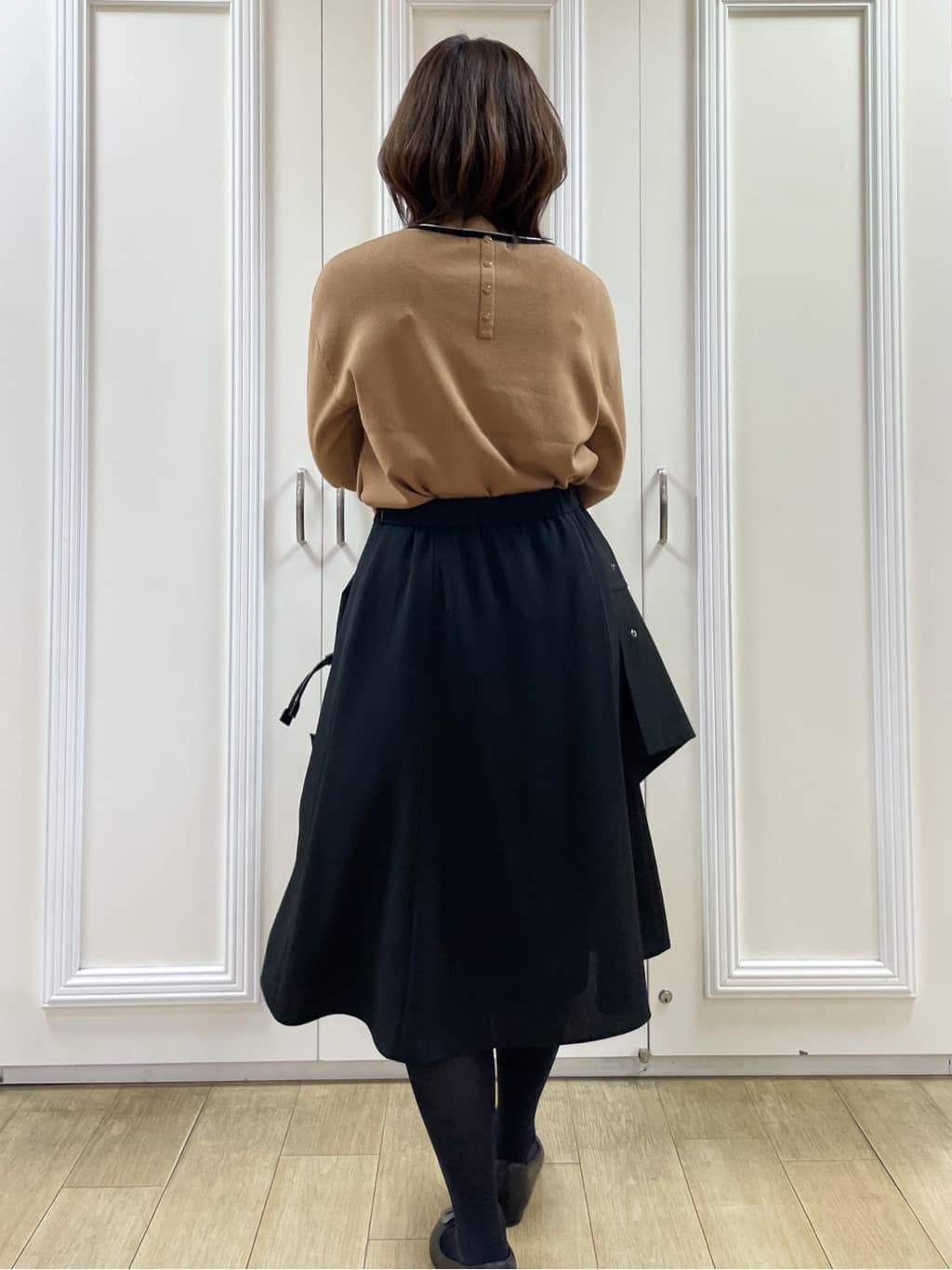 めいさんの「Reflect｜【通勤】スエードライクフレアスカート」を使ったコーディネート