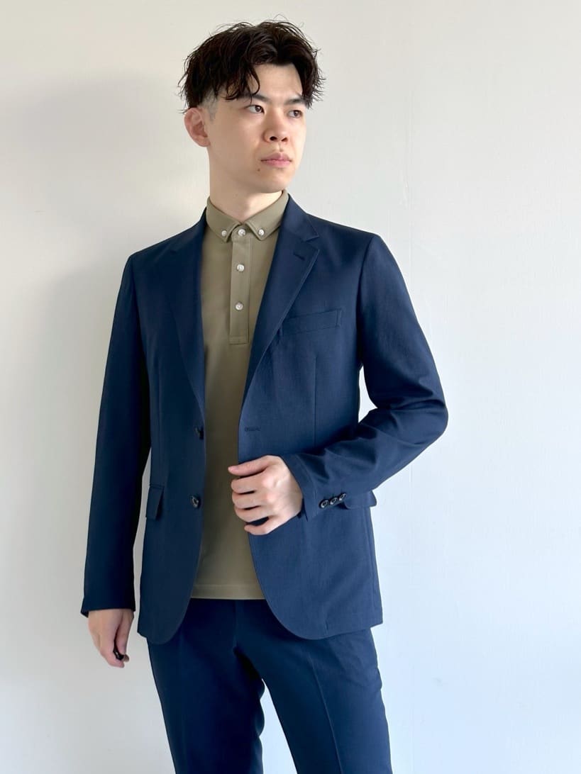 イッシーさんの「TAKEO KIKUCHI｜【COOL CITY WEAR】アーバンクール ジャケット /接触冷感・吸水速乾」を使ったコーディネート