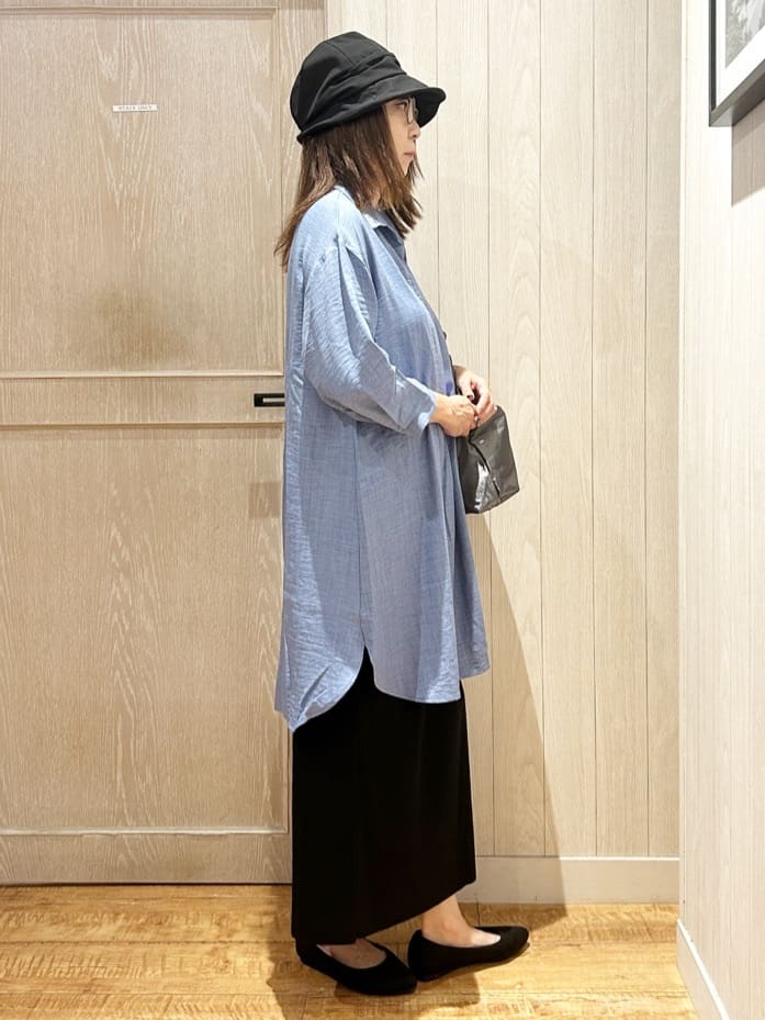 yukaさんの「SHOO･LA･RUE｜【S-LL/体型カバー】さらっとしたタッチが魅力 デニムライクチュニック」を使ったコーディネート