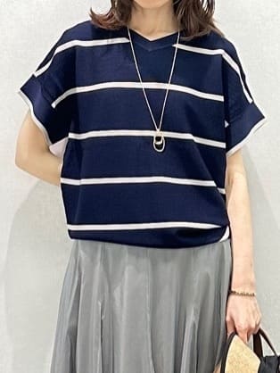 Miwaさんの「UNTITLED｜ライトダブルリングネックレス」を使ったコーディネート