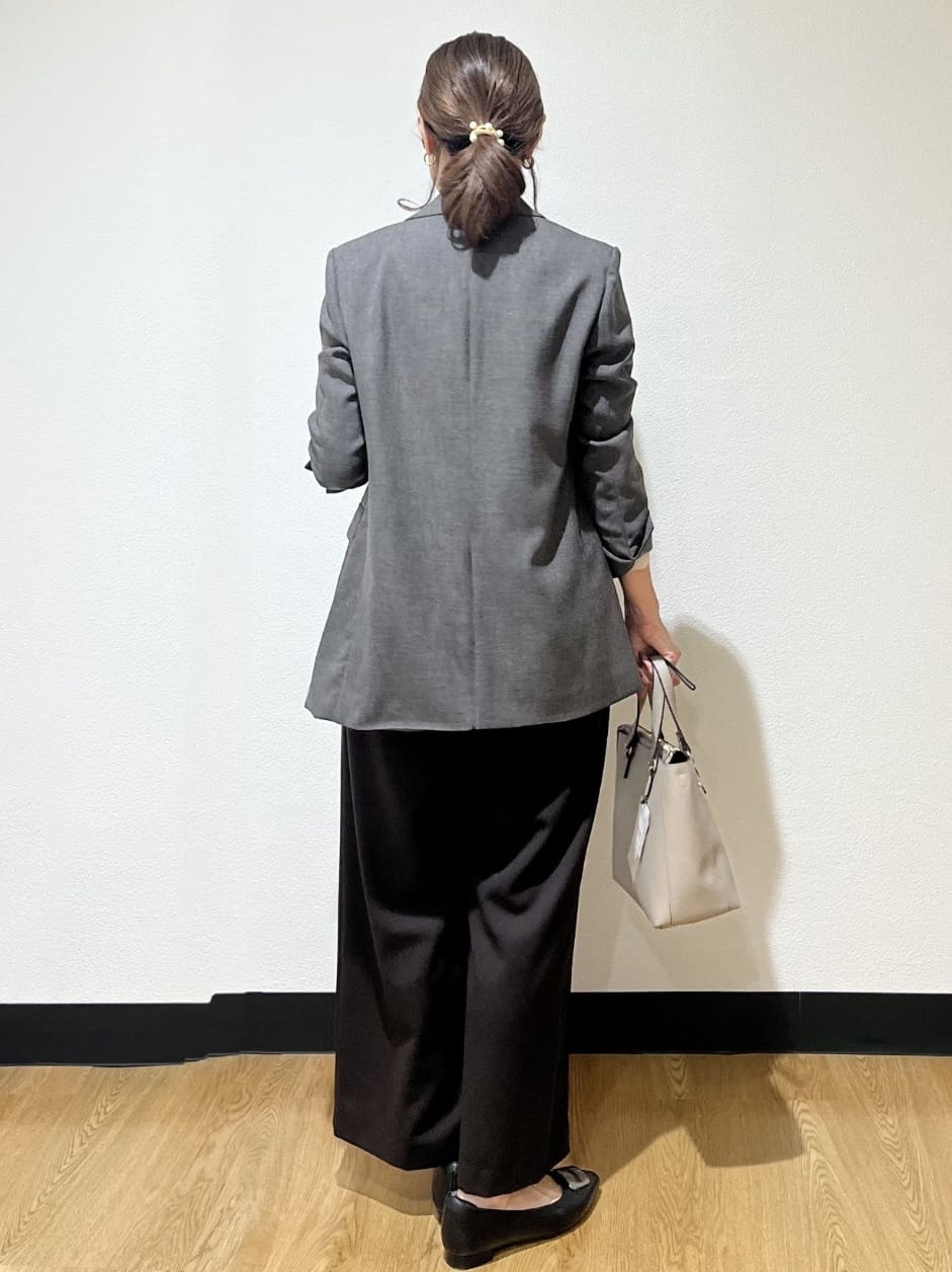 ayaさんの「Reflect｜【配色ボウタイ付き】八分袖ジョーゼットブラウス」を使ったコーディネート