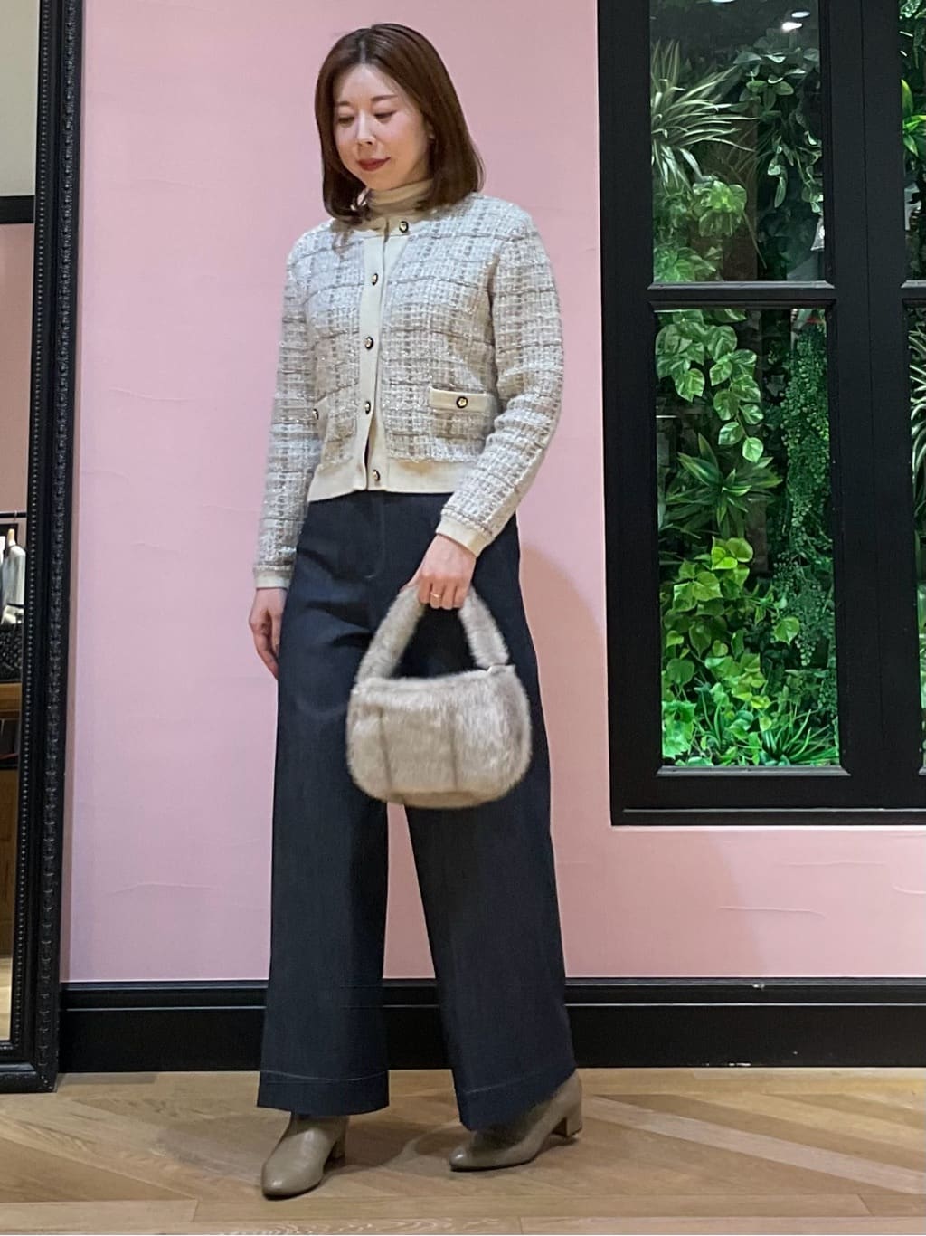 maruさんの「DRESSTERIOR｜【シアー素材】シアータートルトップス」を使ったコーディネート