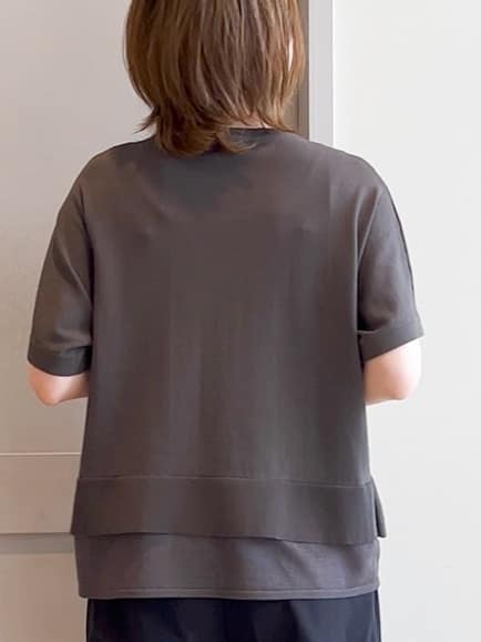 yamakoさんの「grove｜キレイも動きやすさも　美脚見えハイパーストレッチパンツ」を使ったコーディネート