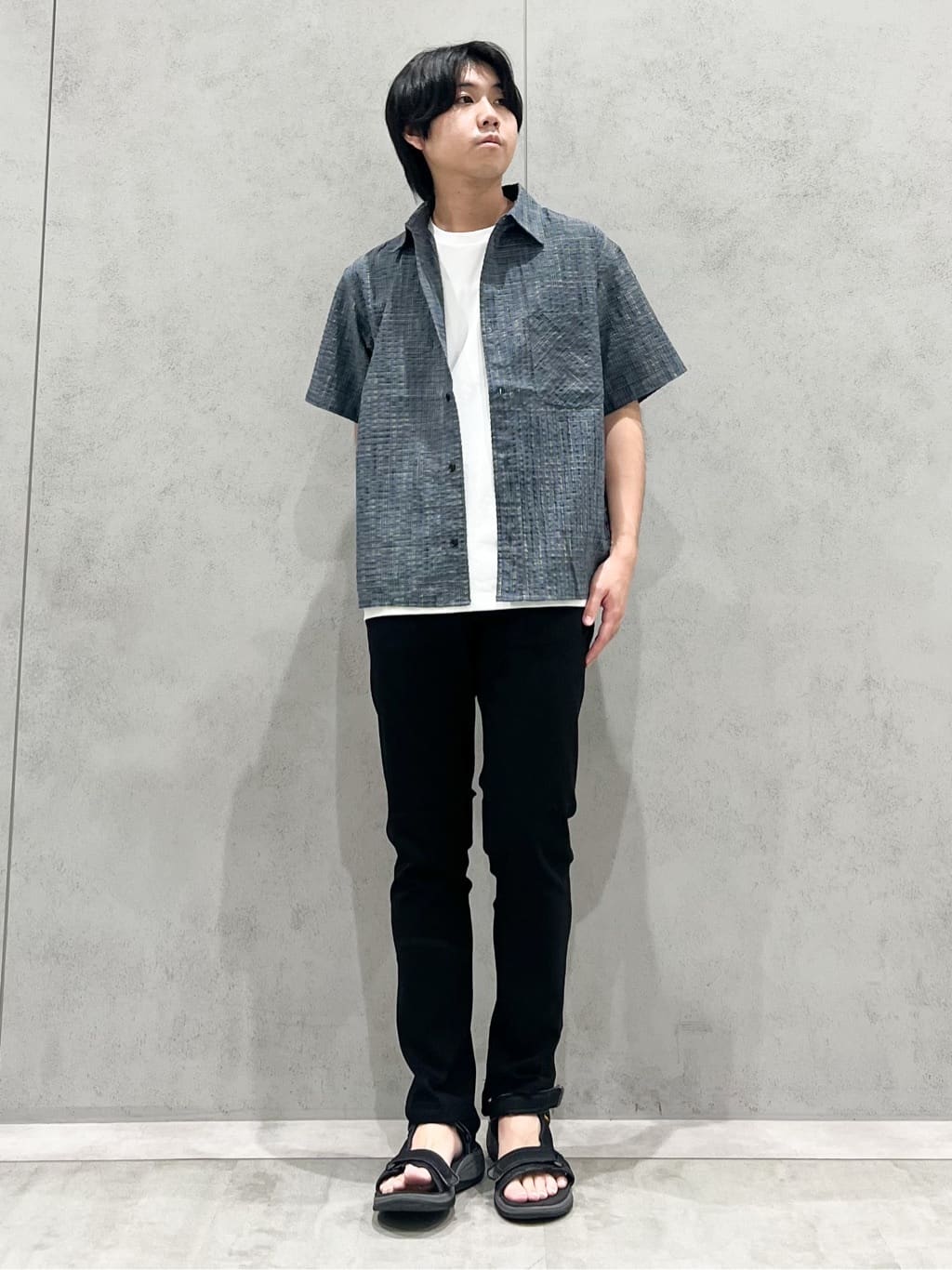 SHI-MAさんの「THE SHOP TK｜パーフェクテックリンクス半袖Tシャツ 【接触冷感／吸水速乾／UVカット／洗濯機OK】」を使ったコーディネート