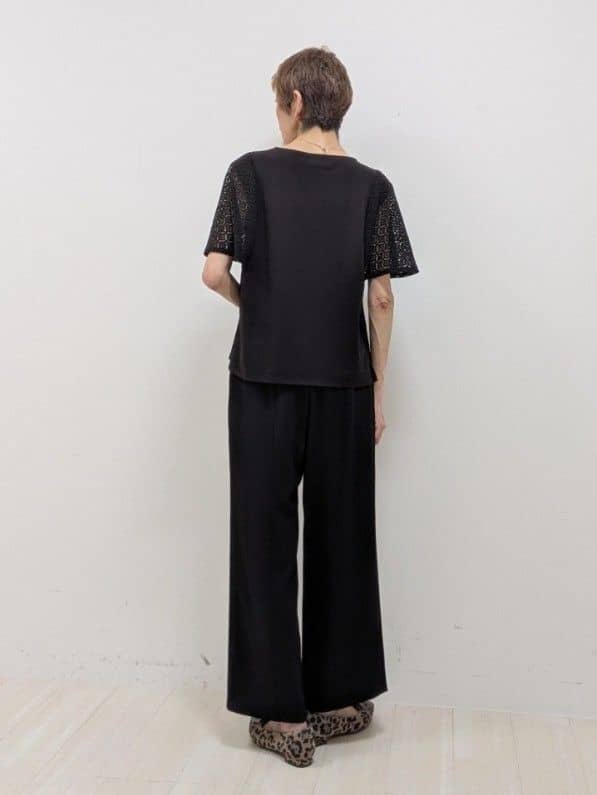 sachiさんの「Reflect｜【洗える／セットアップ可】ノーカラージャケット」を使ったコーディネート