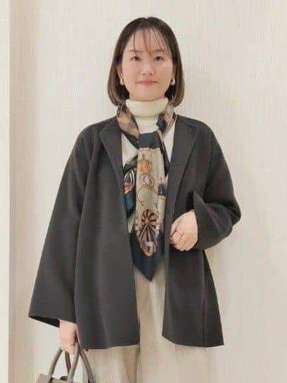 naokoさんの「UNTITLED｜【ミディ丈/軽やか】セミラグランリバー コート」を使ったコーディネート