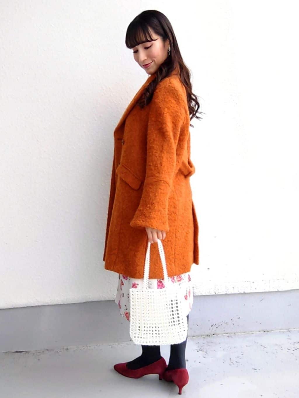 keinaさんの「SunaUna｜【COLLECTION LINE】ブークレーコート」を使ったコーディネート