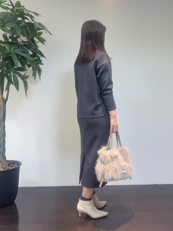 CHISATOさんの「UNTITLED｜【セットアップ可/洗える/ウエストゴム】ダンボールジャージスカート」を使ったコーディネート
