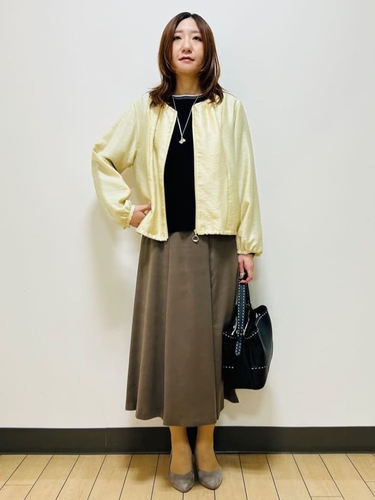 miiiさんの「Reflect｜【ライトアウター／ゆったり羽織れる／気軽な羽織りに◎】ライトブルゾン」を使ったコーディネート
