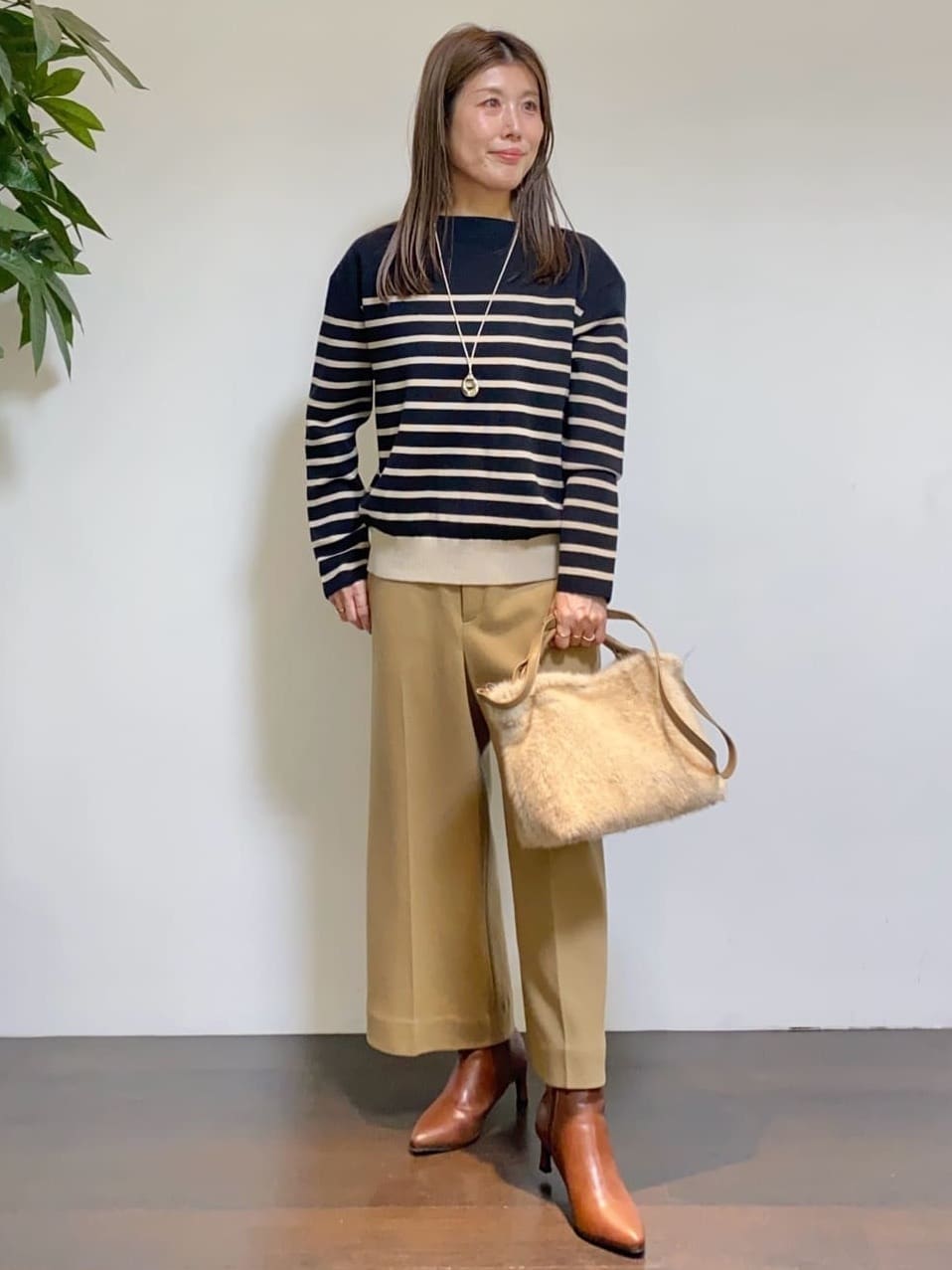 tomoさんの「UNTITLED｜【洗える】モックネックミラノリブニット」を使ったコーディネート