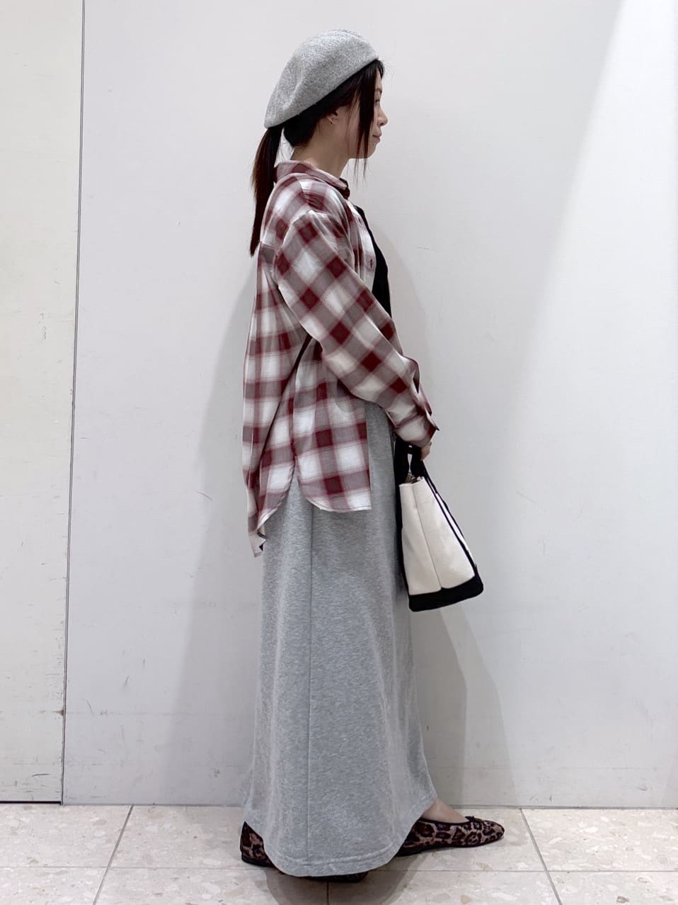 mameさんの「OPAQUE.CLIP｜オンブレチェックシャツ【洗濯機洗い可】」を使ったコーディネート