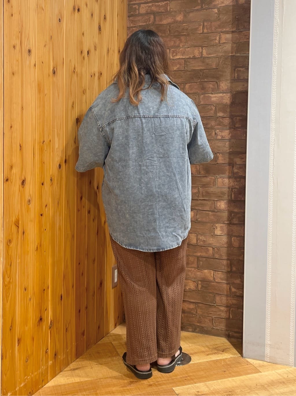 Risaさんの「SHOO･LA･RUE｜【S-LL】クロシェ風レースイージーワイドパンツ」を使ったコーディネート