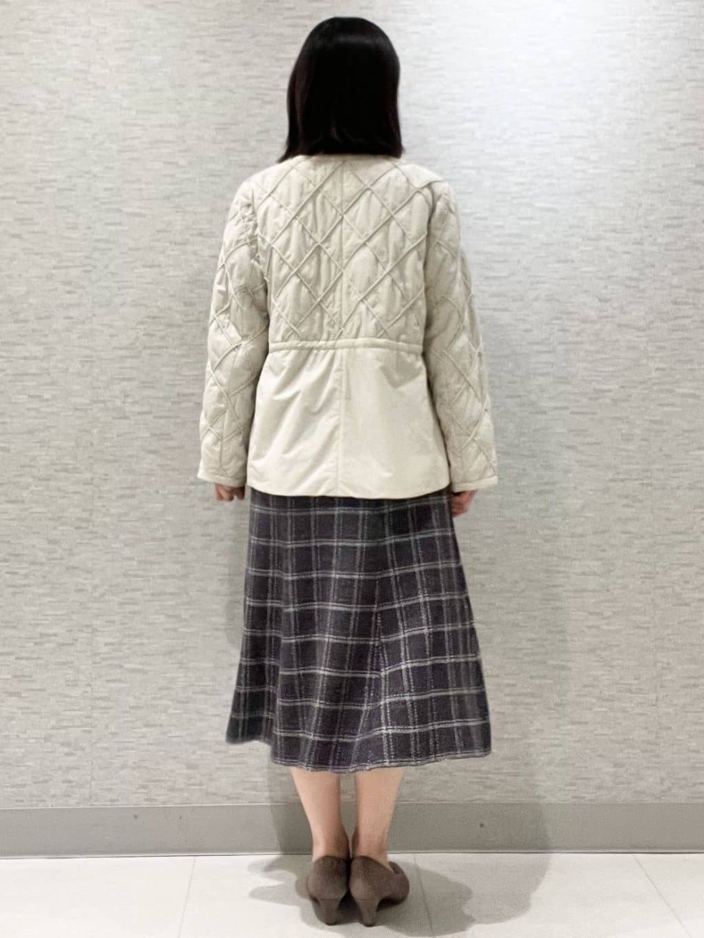marikoさんの「Reflect｜【気軽な羽織に◎】中綿キルティングショートコート」を使ったコーディネート