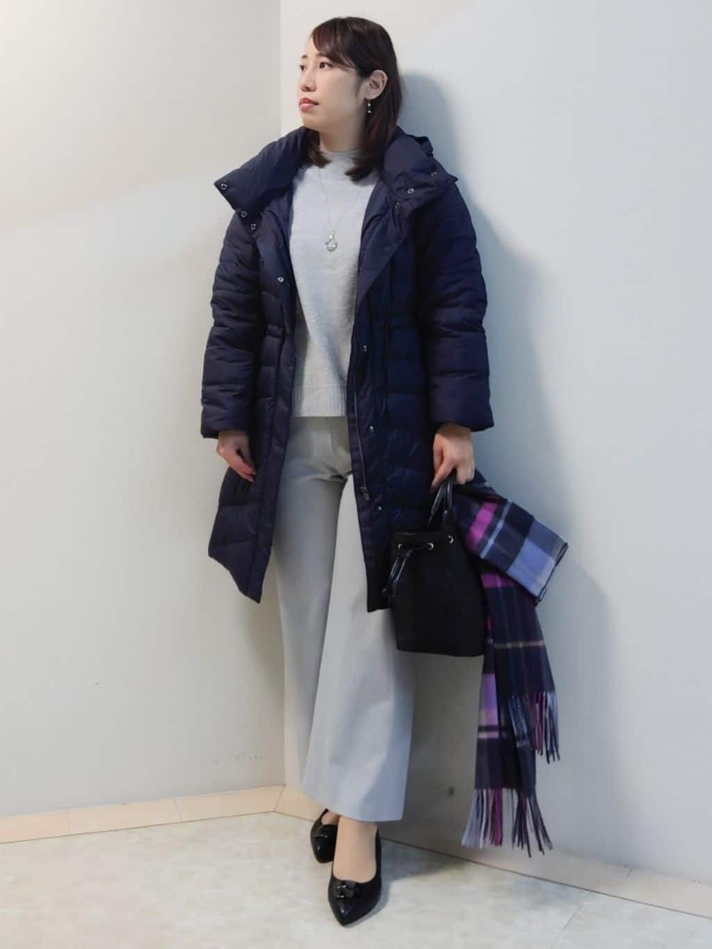 エリさんの「Reflect｜【ウエスト総ゴム】ワイドストレートパンツ」を使ったコーディネート