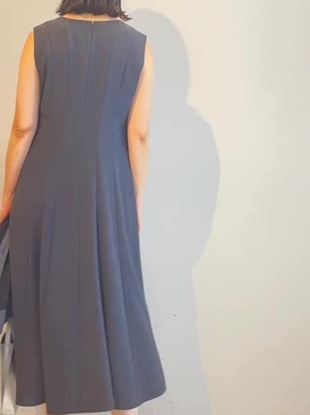 murayamaさんの「INDIVI｜【美シルエット】ノースリーブワンピース」を使ったコーディネート