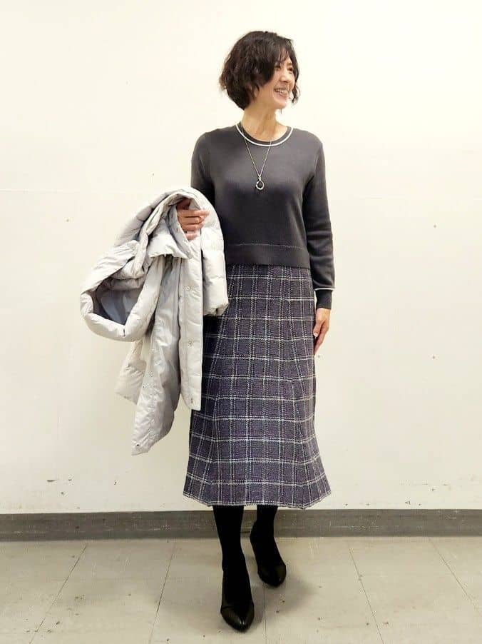mayumayuさんの「Reflect｜【SS-4Lサイズ／ウエスト調整可】フーデッドロングダウンコート」を使ったコーディネート