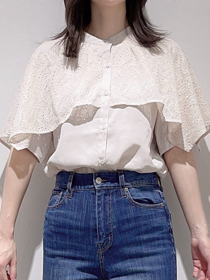 HITOMIさんの「grove｜【美シルエット/選べる着丈】大人のためのバギーデニム」を使ったコーディネート