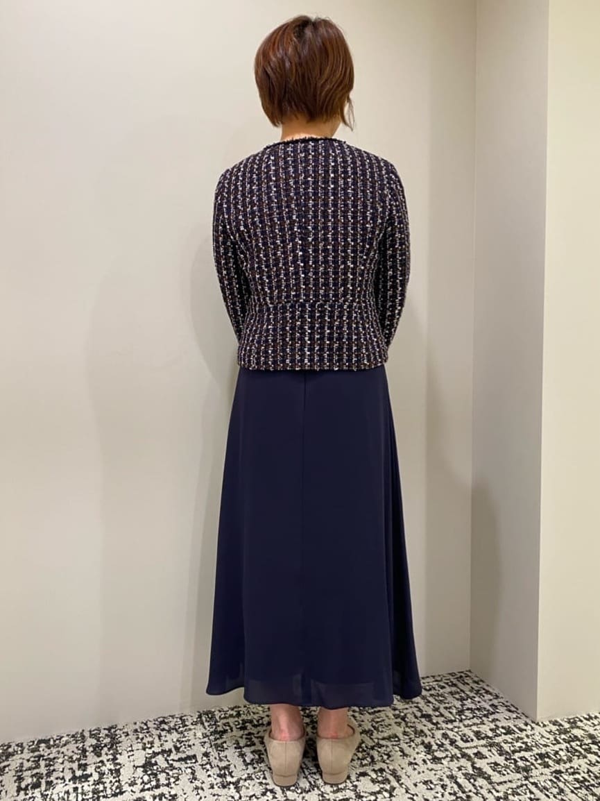 miyukiさんの「UNTITLED｜【日本製／セットアップ可】ファンシーツィードのショート丈ジャケット」を使ったコーディネート