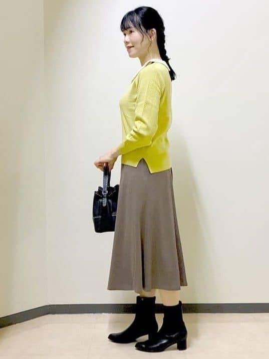  beni_gingerさんの「Reflect｜【選べる6色／長く着られる◎】ボートネックニット」を使ったコーディネート