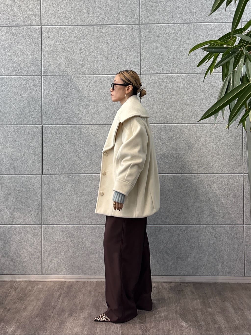 kotakiさんの「INDIVI｜スキッパーフォルムニット」を使ったコーディネート