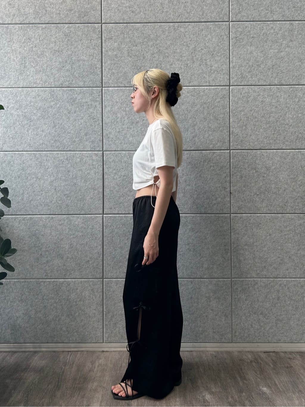 honoka Aさんの「CODE A｜drawstring crop tee」を使ったコーディネート