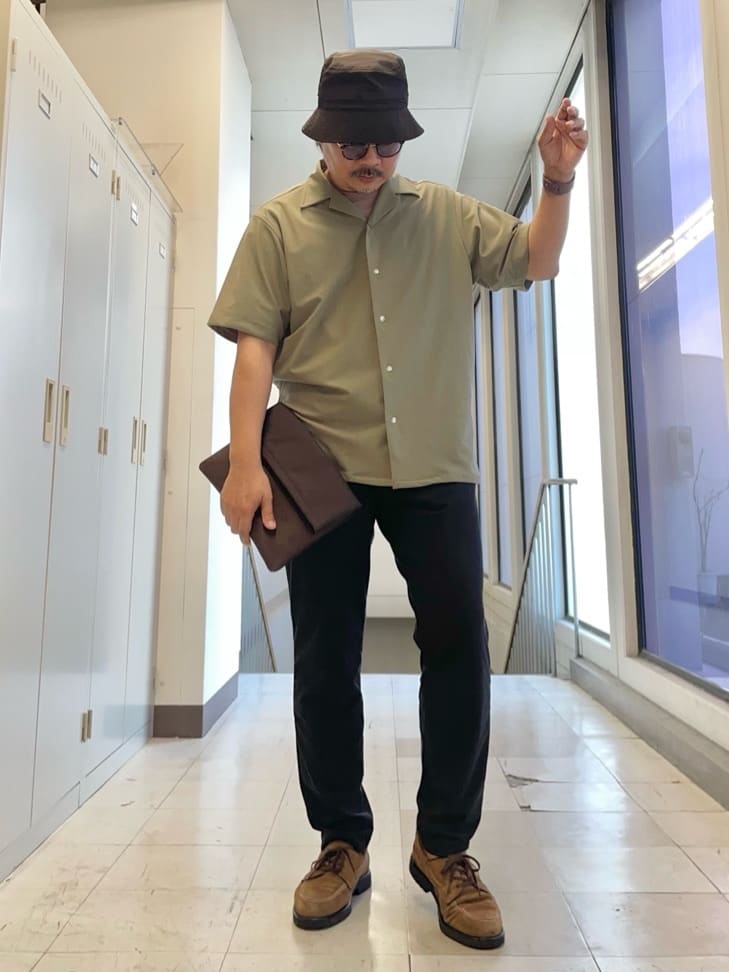 MAKOTO AIさんの「TAKEO KIKUCHI｜【COOL CITY WEAR】エアートール オープンカラーシャツ /接触冷感・通気性」を使ったコーディネート