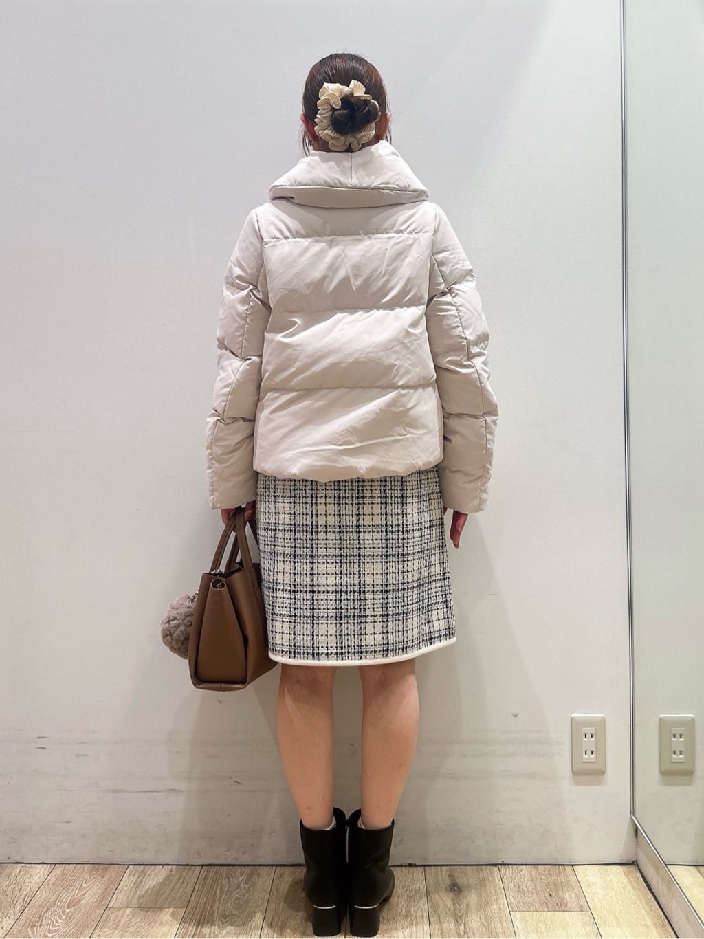 MOMOさんの「index｜KAWADAダウンショートコート【撥水／洗濯機OK／静電気防止裏地】《XS～LL》」を使ったコーディネート