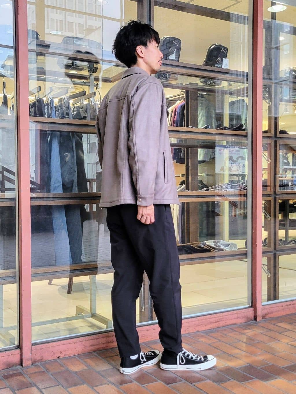 piroyaさんの「TAKEO KIKUCHI｜ハイゲージ モックネック ニット プルオーバー」を使ったコーディネート