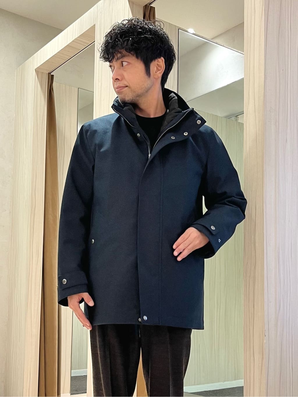 URAさんの「TAKEO KIKUCHI｜【3WAY】ドビー ダウンライナー付ブルゾン」を使ったコーディネート