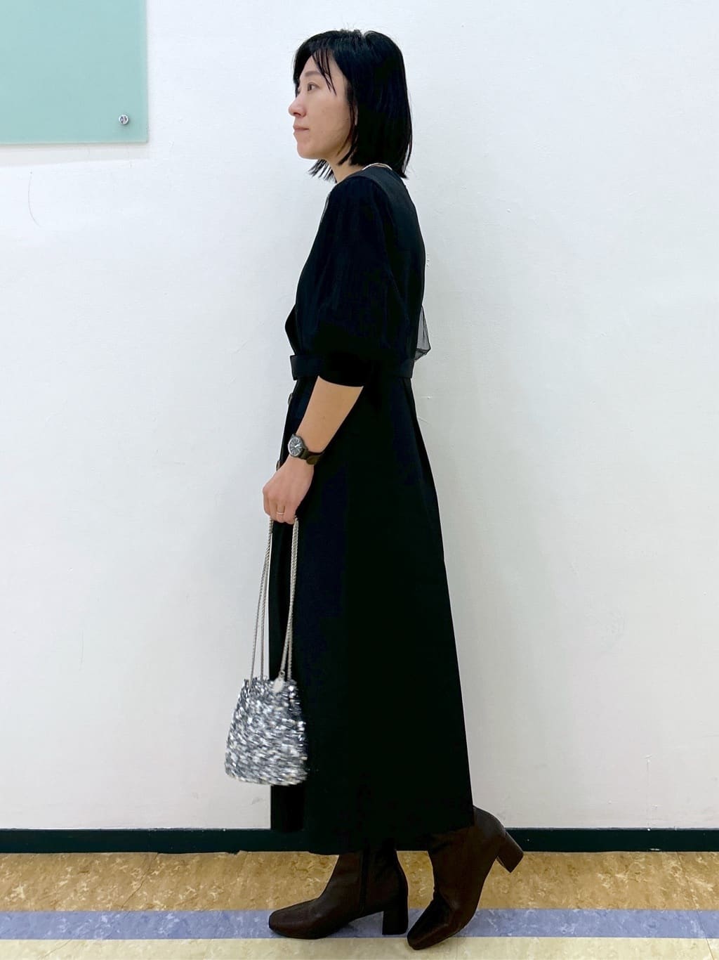 su.さんの「index｜《5色展開》マジョリカプリーツスリーブニット【洗濯機洗い可】」を使ったコーディネート
