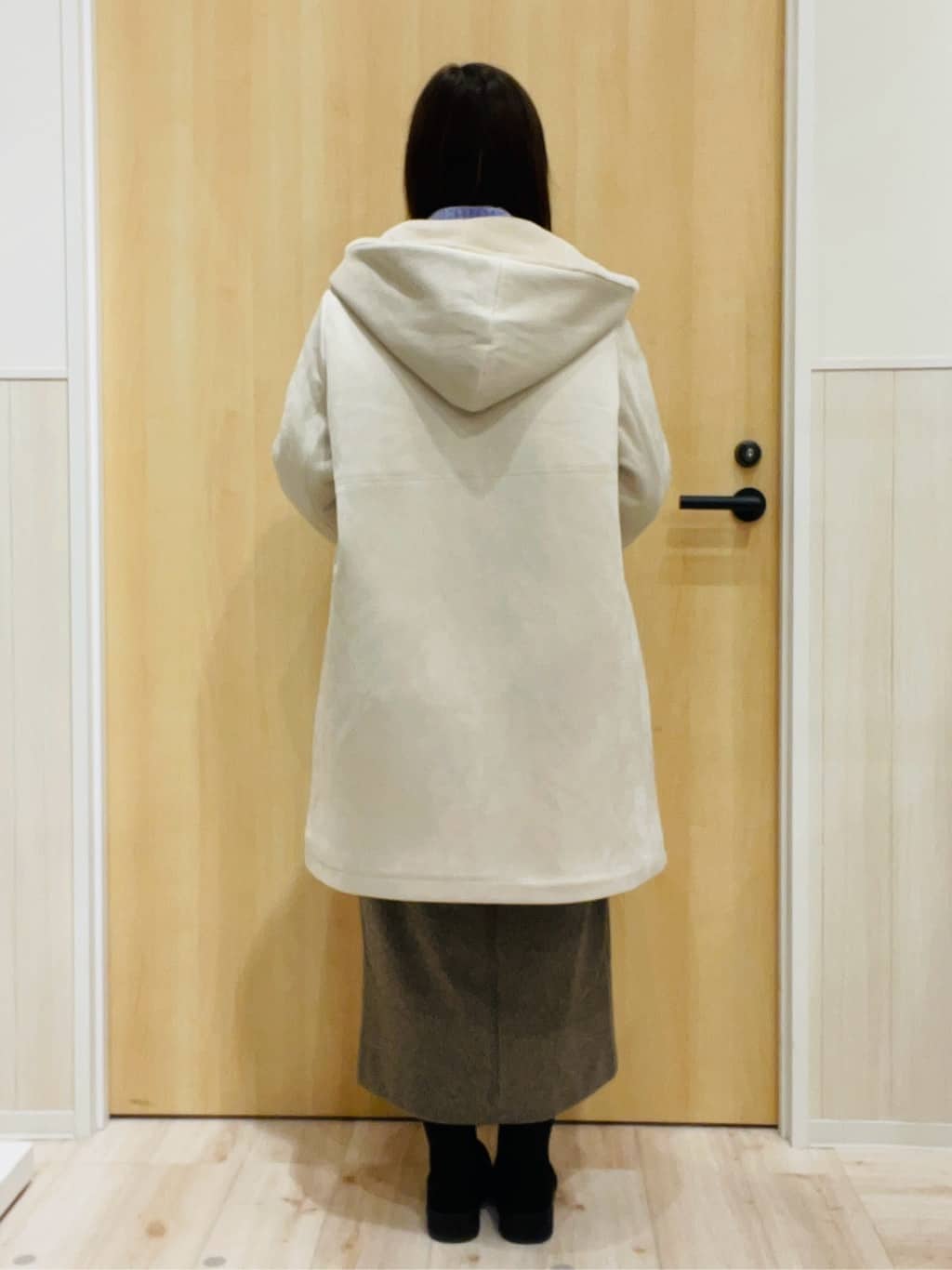 minamiさんの「SHOO･LA･RUE｜【高レビュー/2WAY】きれい見えで上品な ストライプファートートバッグ」を使ったコーディネート