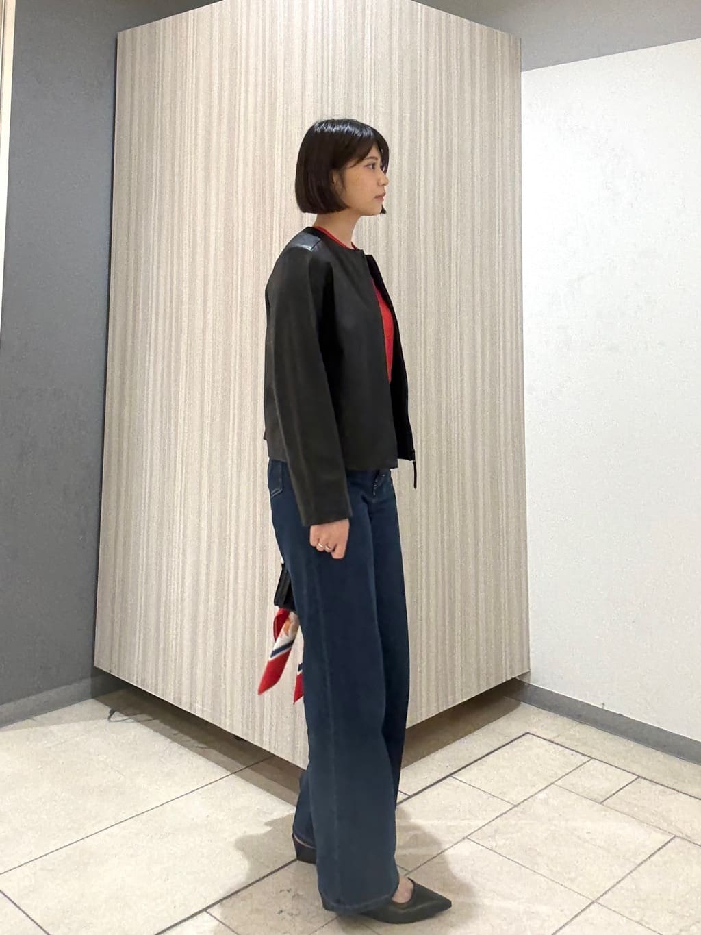Itoさんの「UNTITLED｜【グレー/ブルー/ジーンズ】ソフトワイドデニムパンツ」を使ったコーディネート