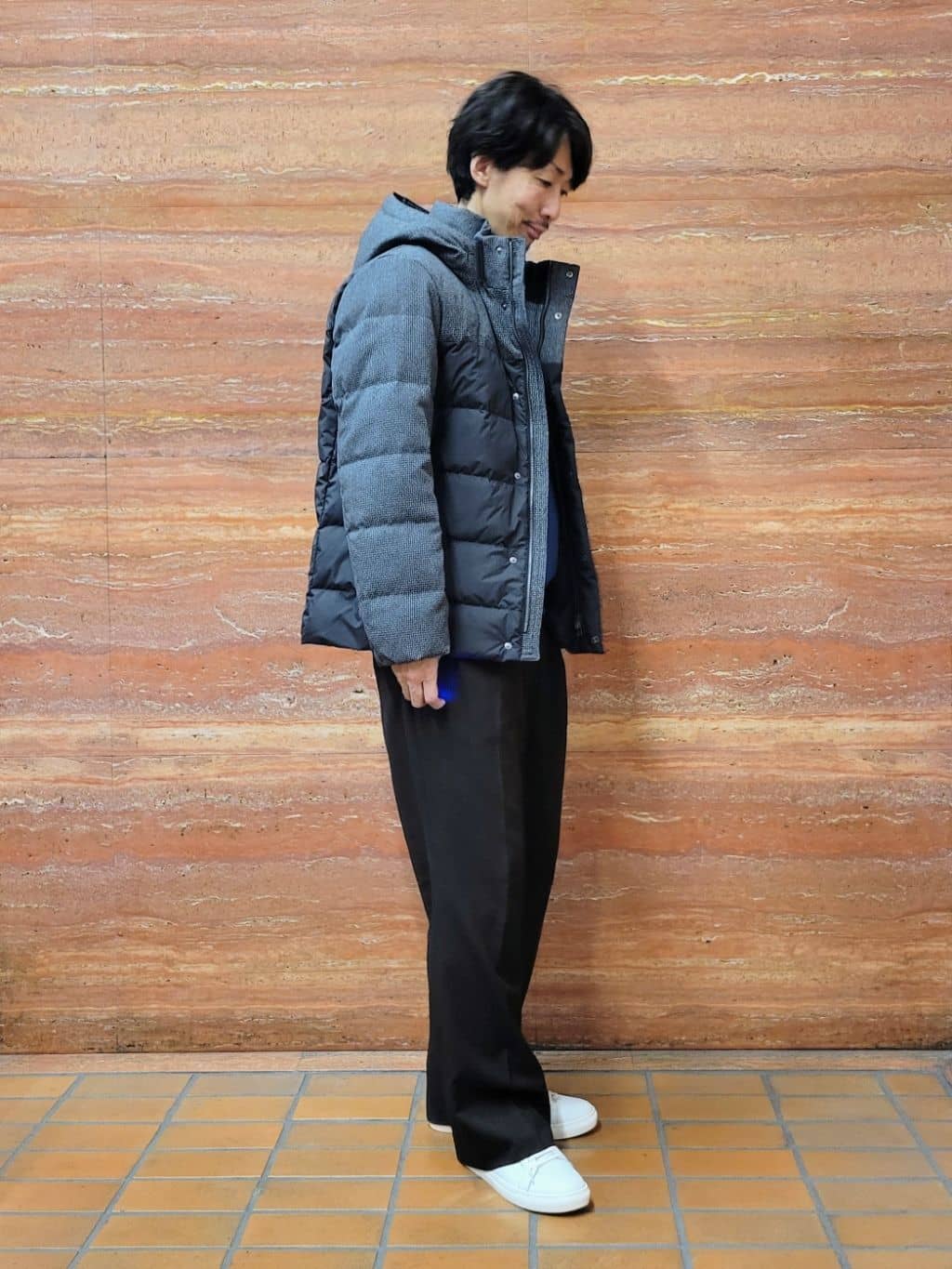 piroyaさんの「TAKEO KIKUCHI｜カラーコンビ ダウンブルゾン」を使ったコーディネート
