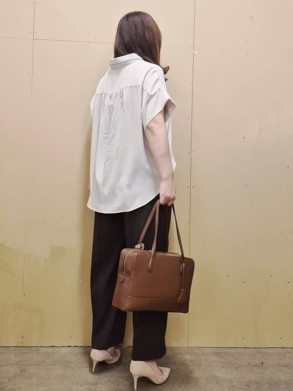 ひさえさんの「THE SHOP TK｜【インしなくても決まる】スキッパーシャツ/接触冷感/防シワ/速乾」を使ったコーディネート