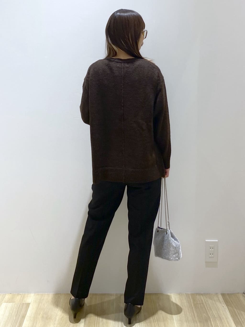 えりさんの「OPAQUE.CLIP｜リラクシークルーネックニット【洗濯機OK】」を使ったコーディネート