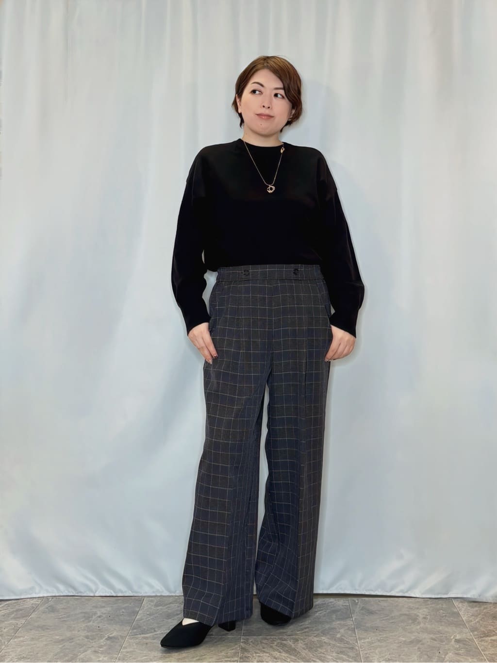 たみさんの「SHOO･LA･RUE｜【S-LL】上品さを纏う やわらかフェイクスエード ミドル丈ブルゾン」を使ったコーディネート